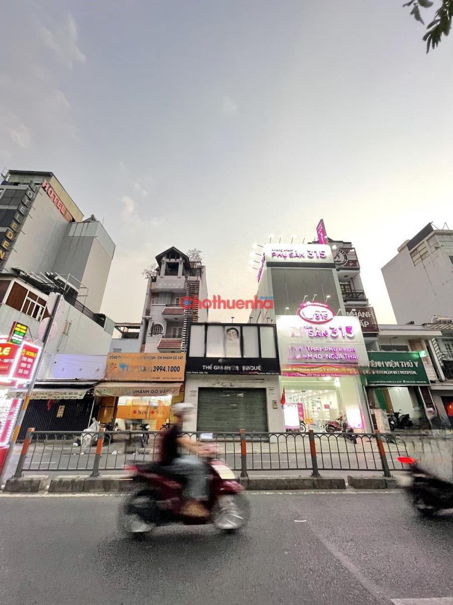 CHO THUÊ NHÀ MẶT TIỀN ĐƯỜNG PHAN VĂN TRỊ, PHƯỜNG 10 QUẬN GÒ VẤP