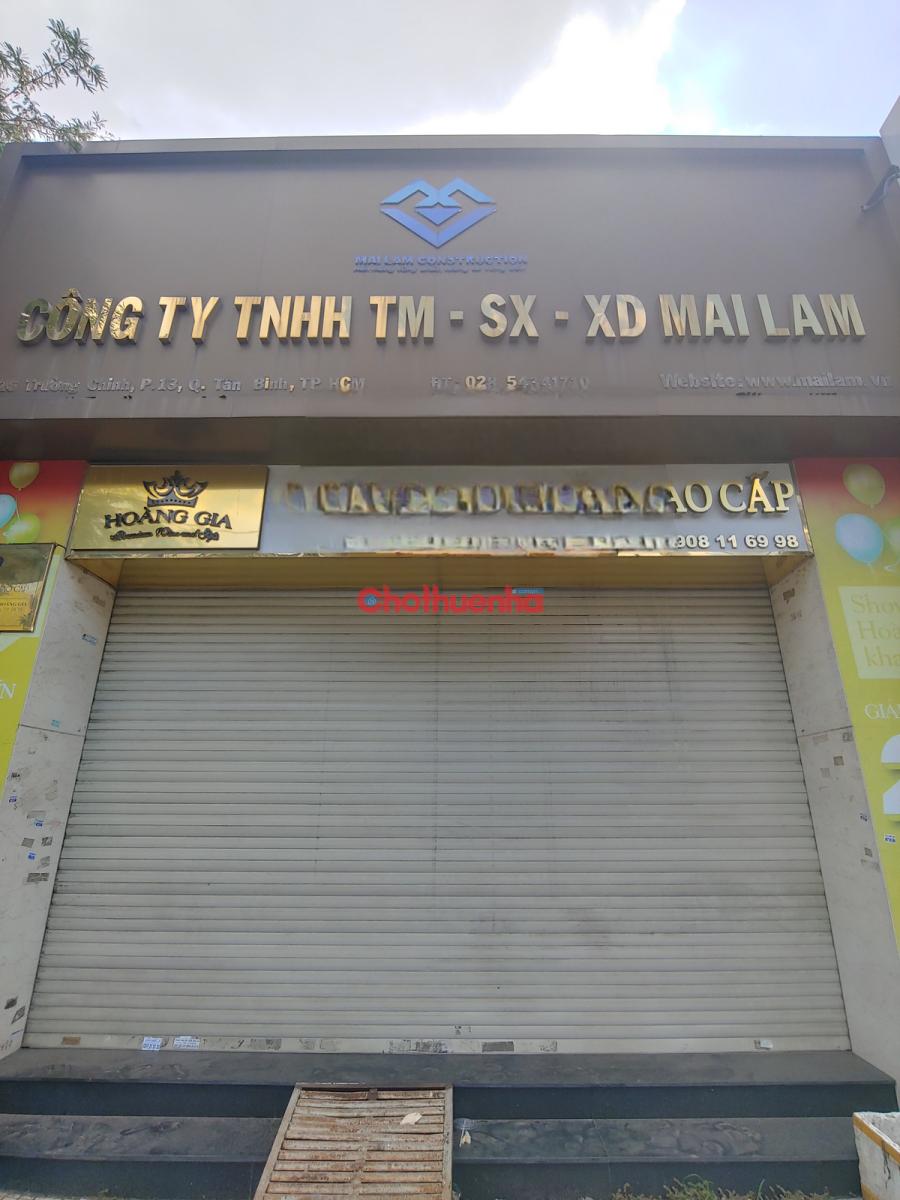 CHO THUÊ NHÀ MẶT TIỀN TRƯỜNG CHINH. QUẬN TÂN BÌNH