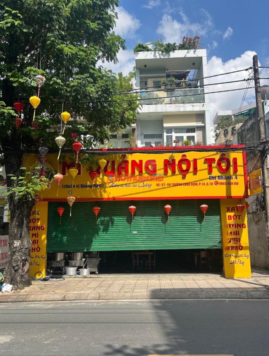 CHO THUÊ MẶT BẰNG 2 MẶT TIỀN TRƯƠNG CÔNG ĐỊNH QUẬN TÂN BÌNH