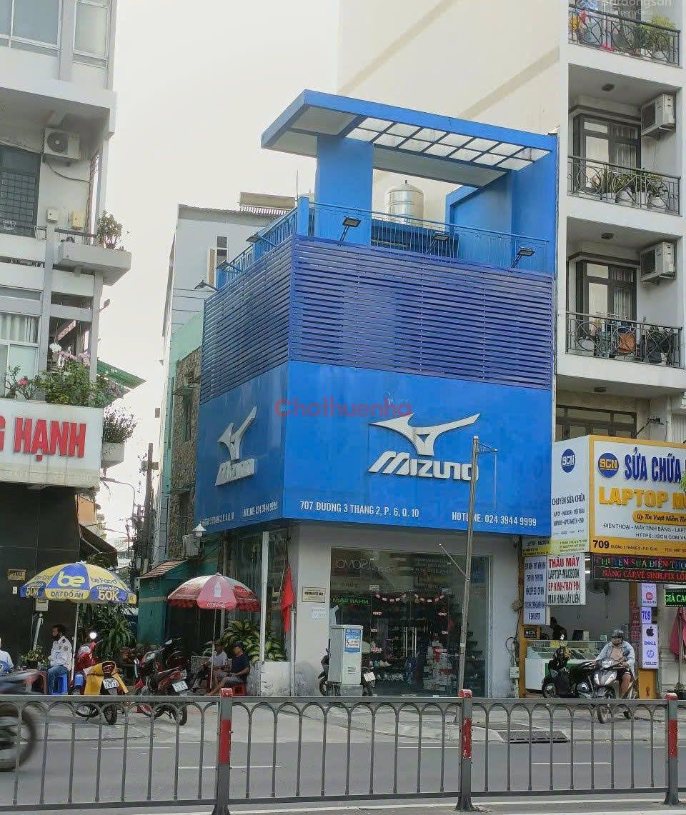 Cho Thuê Nhà GÓC 2 Mặt Tiền 707 đường 3/2, Phường 6, Quận 10