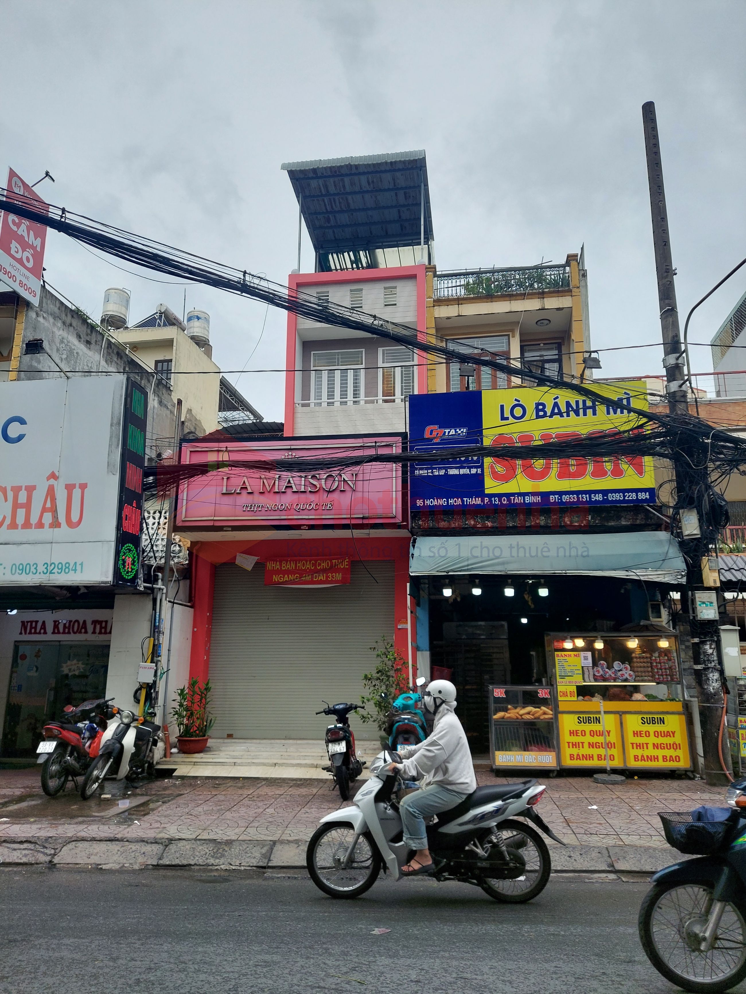 Cho thuê nhà Mặt tiền ngay gần chợ Hoàng Hoa Thám .