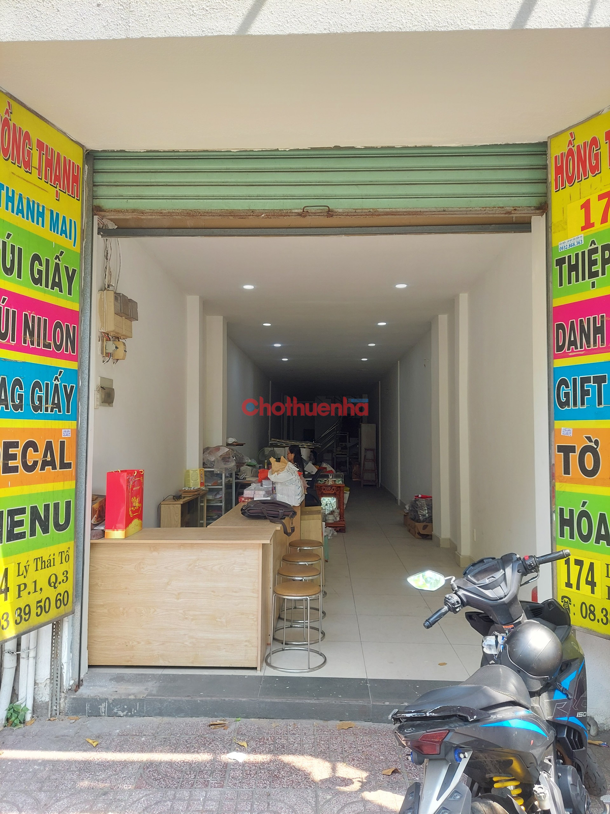 Cho thuê nhà 295m2 - mặt tiền đường Lý Thái Tổ, Quận 3 - Lề đường rộng