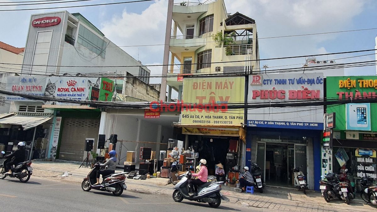 Cho thuê Mặt tiền kinh doanh đường Âu cơ (Ngang 5,2x33m) - Quận Tân Phú