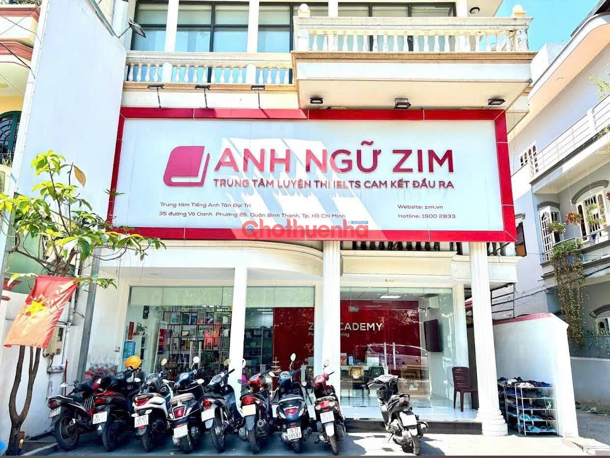 Cho thuê nhà mặt tiền đường Võ Oanh, Phường 25, Quận Bình Thạnh - Ngang 10m