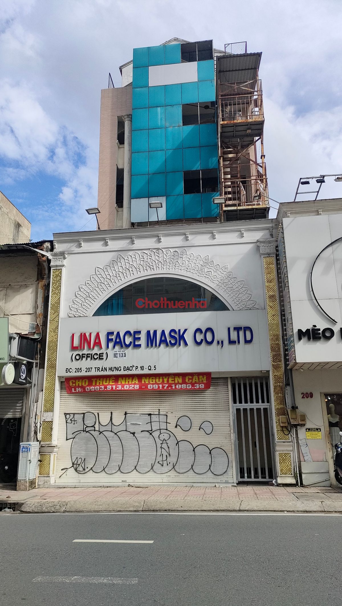 Cho thuê nhà trần hưng đạo quận 5, nhà với diện tích ngang hơn 7m