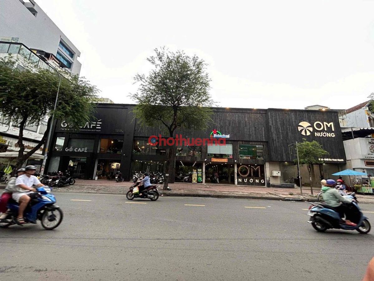 CHO THUÊ NHÀ MẶT TIỀN ĐƯỜNG SƯ VẠN HẠNH – VỊ TRÍ “VÀNG” KINH DOANH - NGANG 10M 