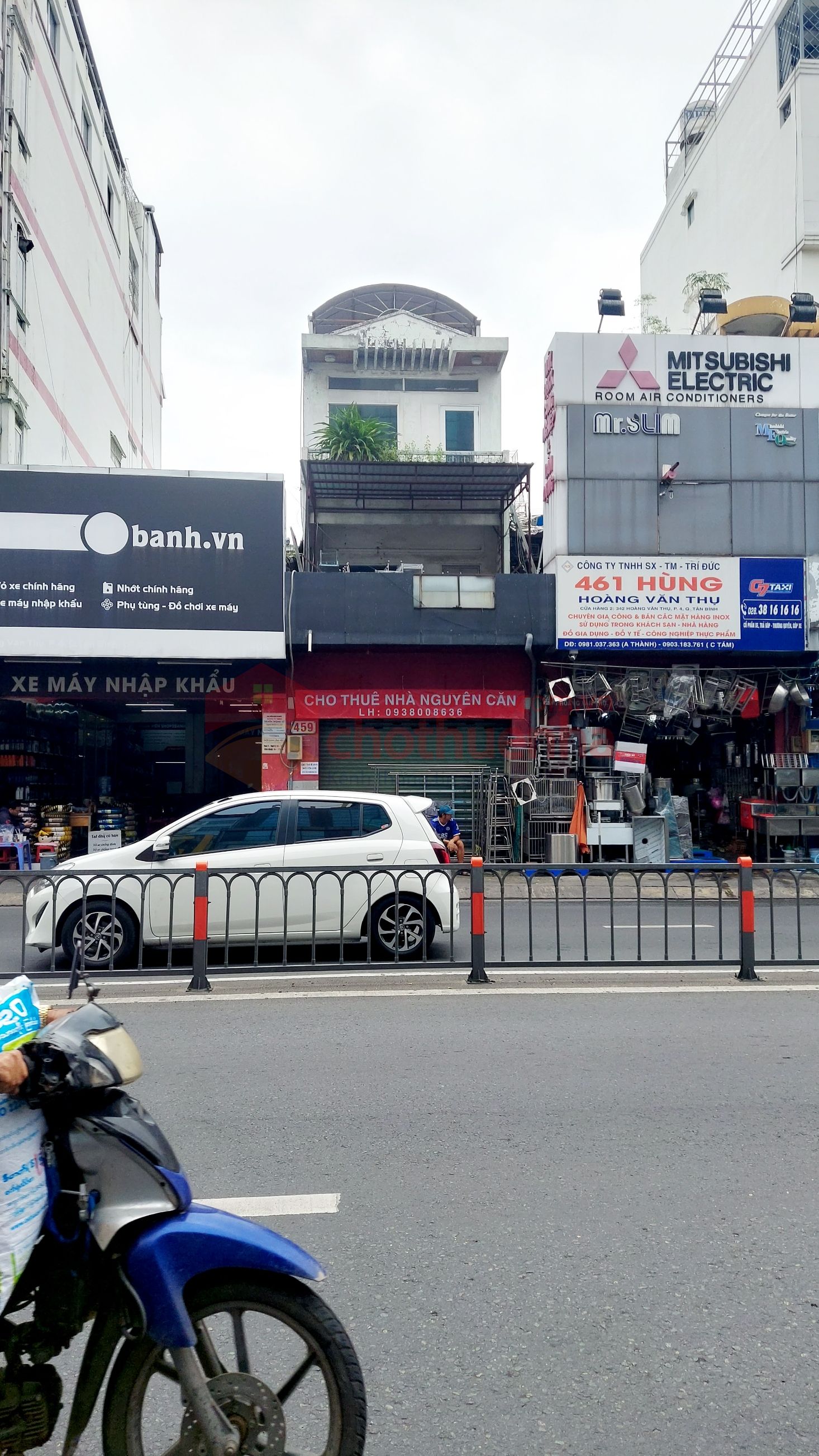 Cho thuê nhà mặt tiền đường Hoàng Văn Thụ Quận Tân Bình.