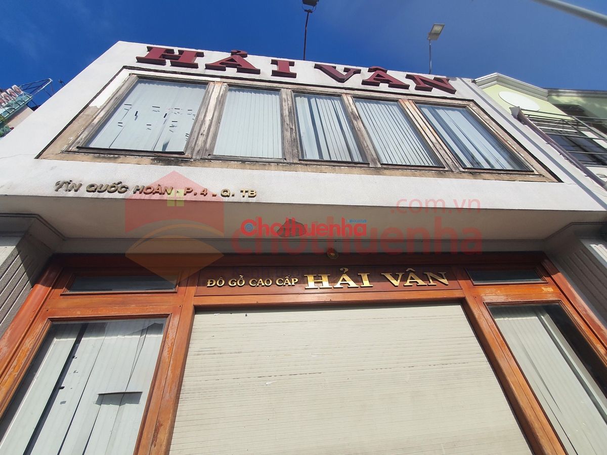 CHO THUÊ NHÀ 2 MẶT TIỀN TRẦN QUỐC HOÀN, PHƯỜNG 4, QUẬN TÂN BÌNH