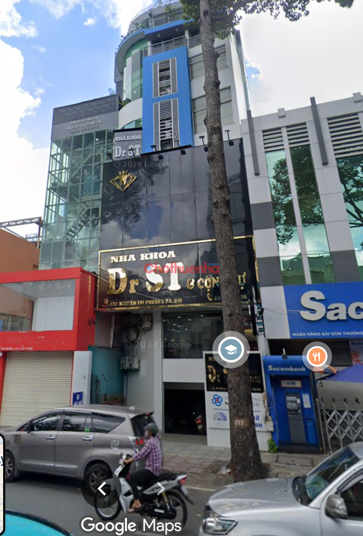 Cho thuê nhà góc 2MT Nguyễn Tri Phương - dtsd 211M2 - có hệ thống pccc