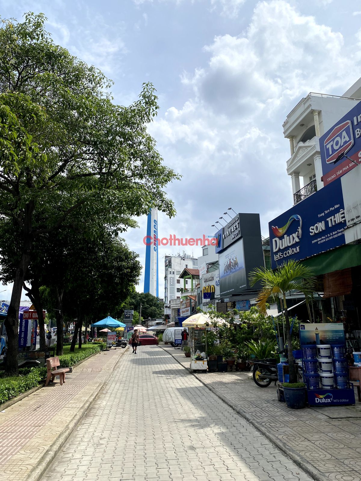 Cho thuê nhà mặt tiền đường Điện Biên Phủ, Phường 25, Bình Thạnh, Nở hậu 10mx50