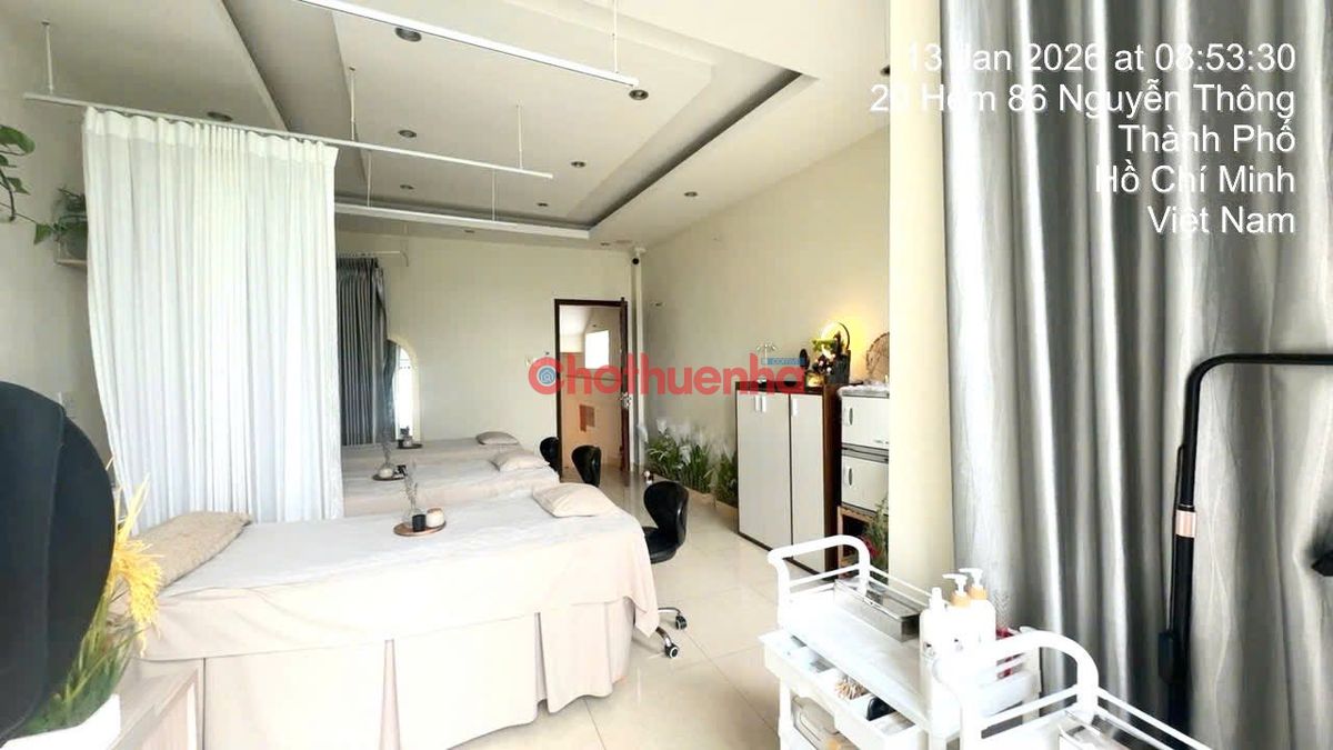 Cho thuê và sang nhượng Spa tại 61 Rạch Bùng Binh, Phường 9, Quận 3, 4.5x14m, có thang máy