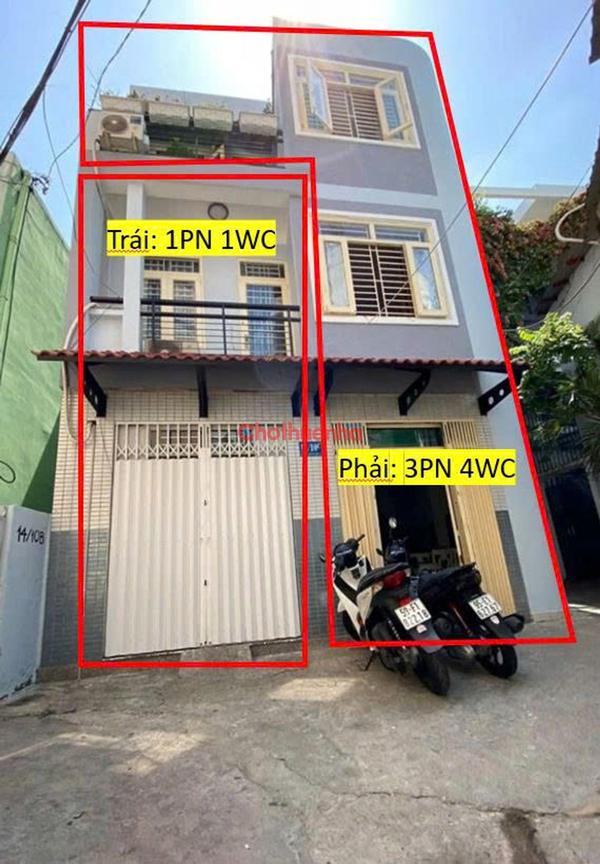 Cho thuê nhà hẻm lớn đường Calmette, Nguyễn Thái Bình, Quận 1