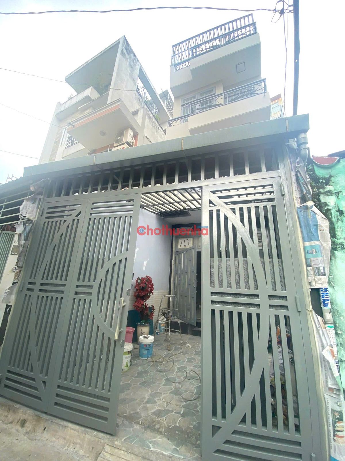 Cho thuê nhà hẻm ô tô đường Nguyễn Văn Đậu, Phường 11, Bình Thạnh.