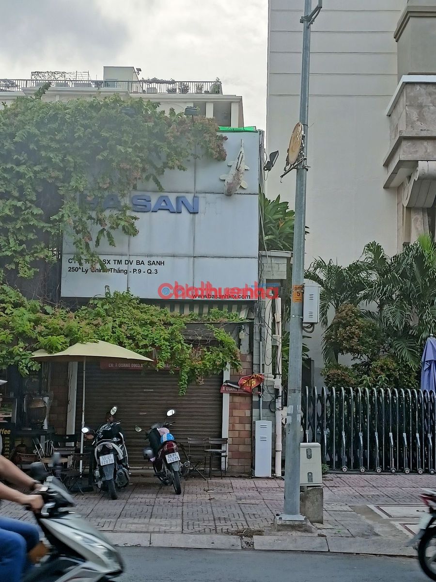CHO THUÊ NHÀ MẶT TIỀN LÝ CHÍNH THẮNG – PHƯỜNG 9, QUẬN 3
