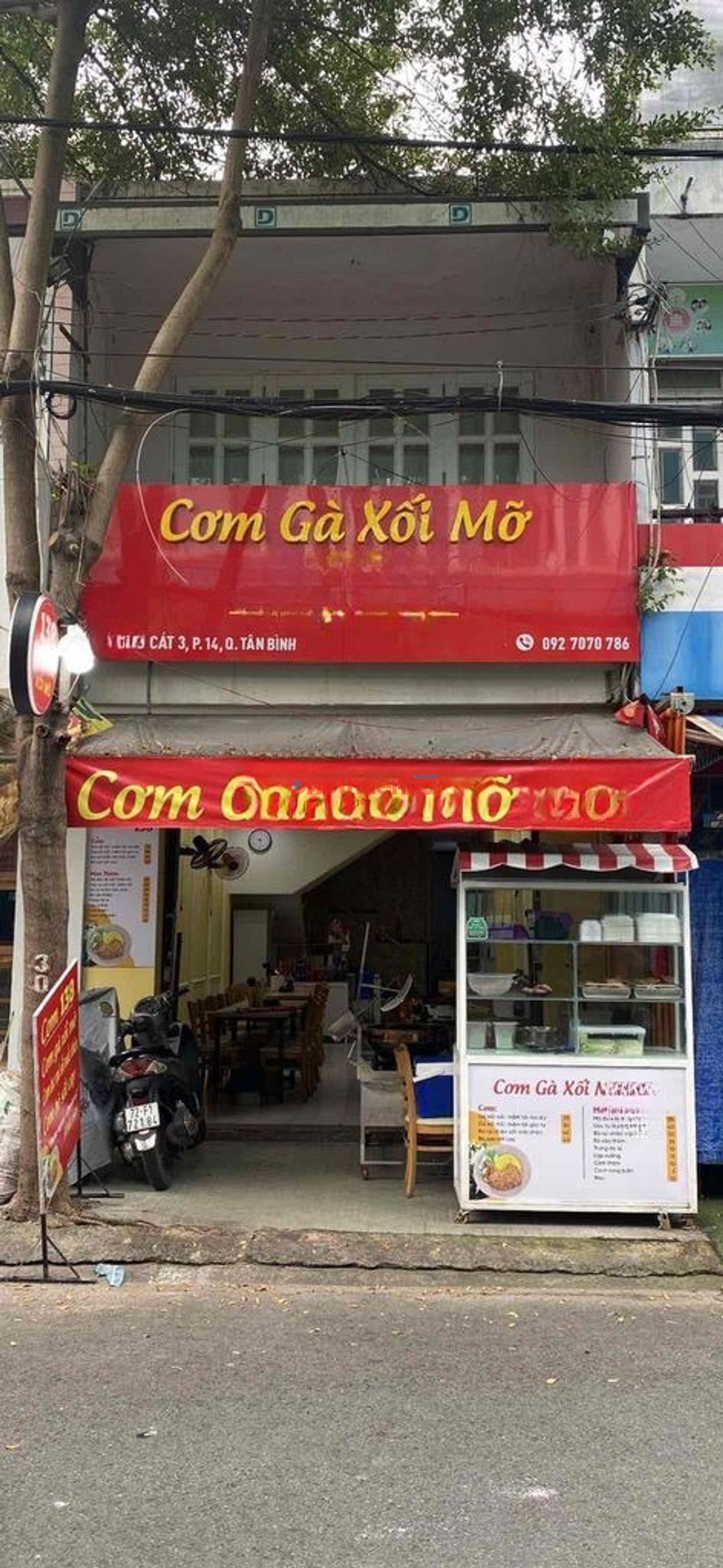Cho thuê nhà mặt tiền đường Bàu Cát 3, Phường 14, Tân Bình - Kinh doanh tự do - Ngay trường tiểu học - Có chỗ đậu đỗ ô tô, xe máy