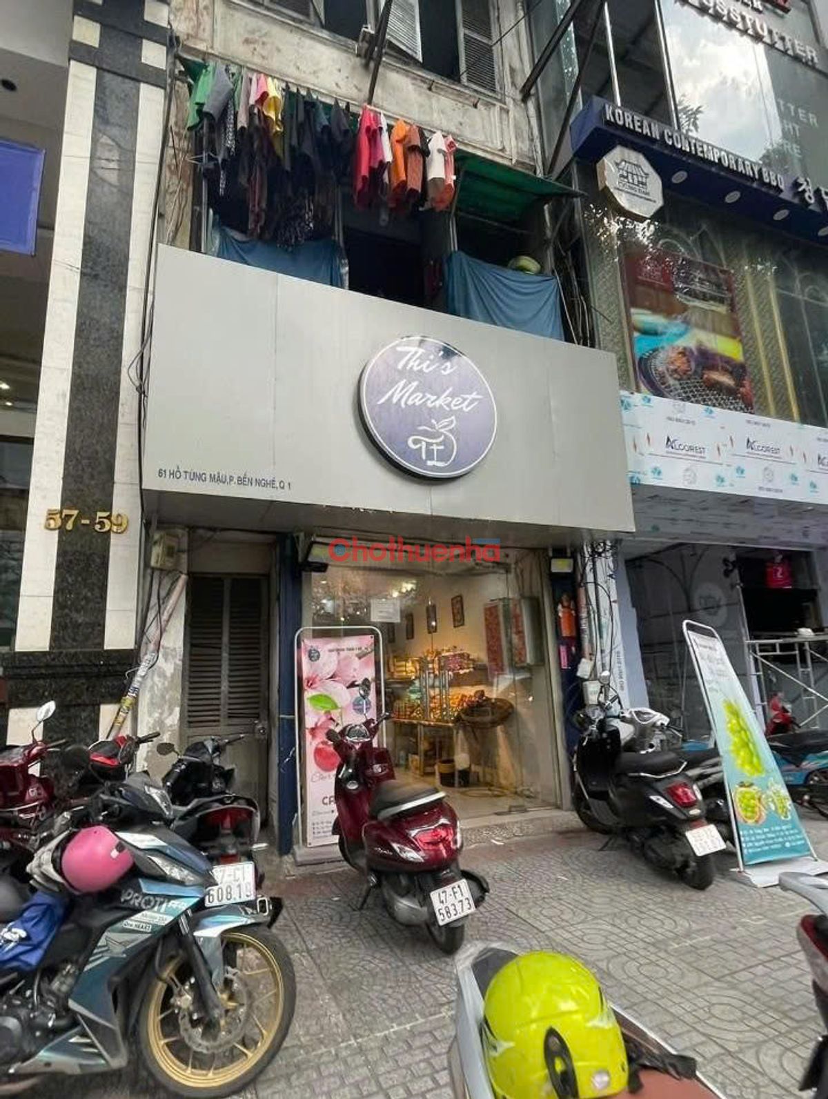 Cho thê Nhà MẶT TIỀN đường HỒ TÙNG MẬU, quận 1