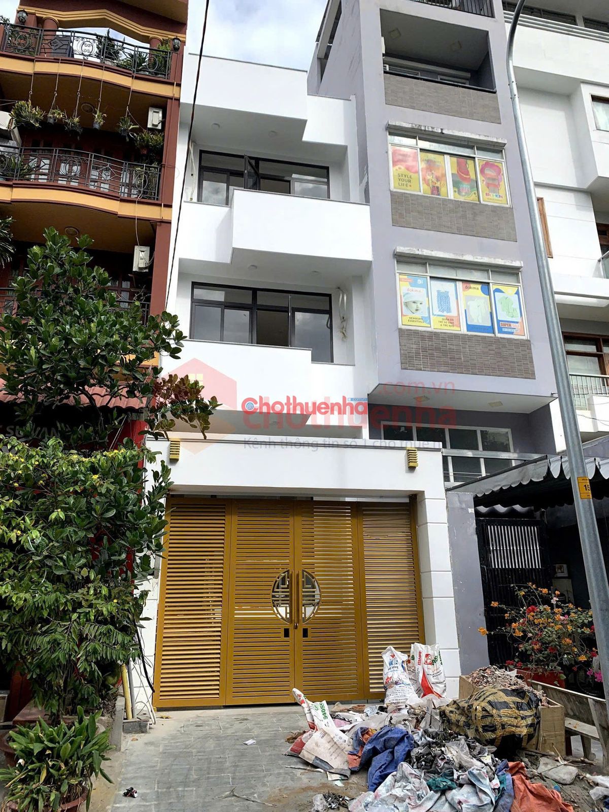 CHO THUÊ NHÀ MẶT TIỀN KHU CƯ XÁ BẮC HẢI - QUẬN 10 - CÓ HẦM, THANG MÁY