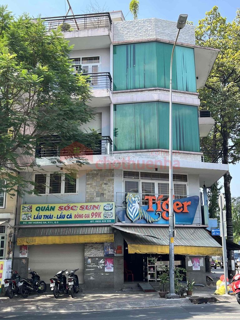 Cho Thuê Nhà Góc 2 Mặt tiền Hoàng Sa, Quận 3 