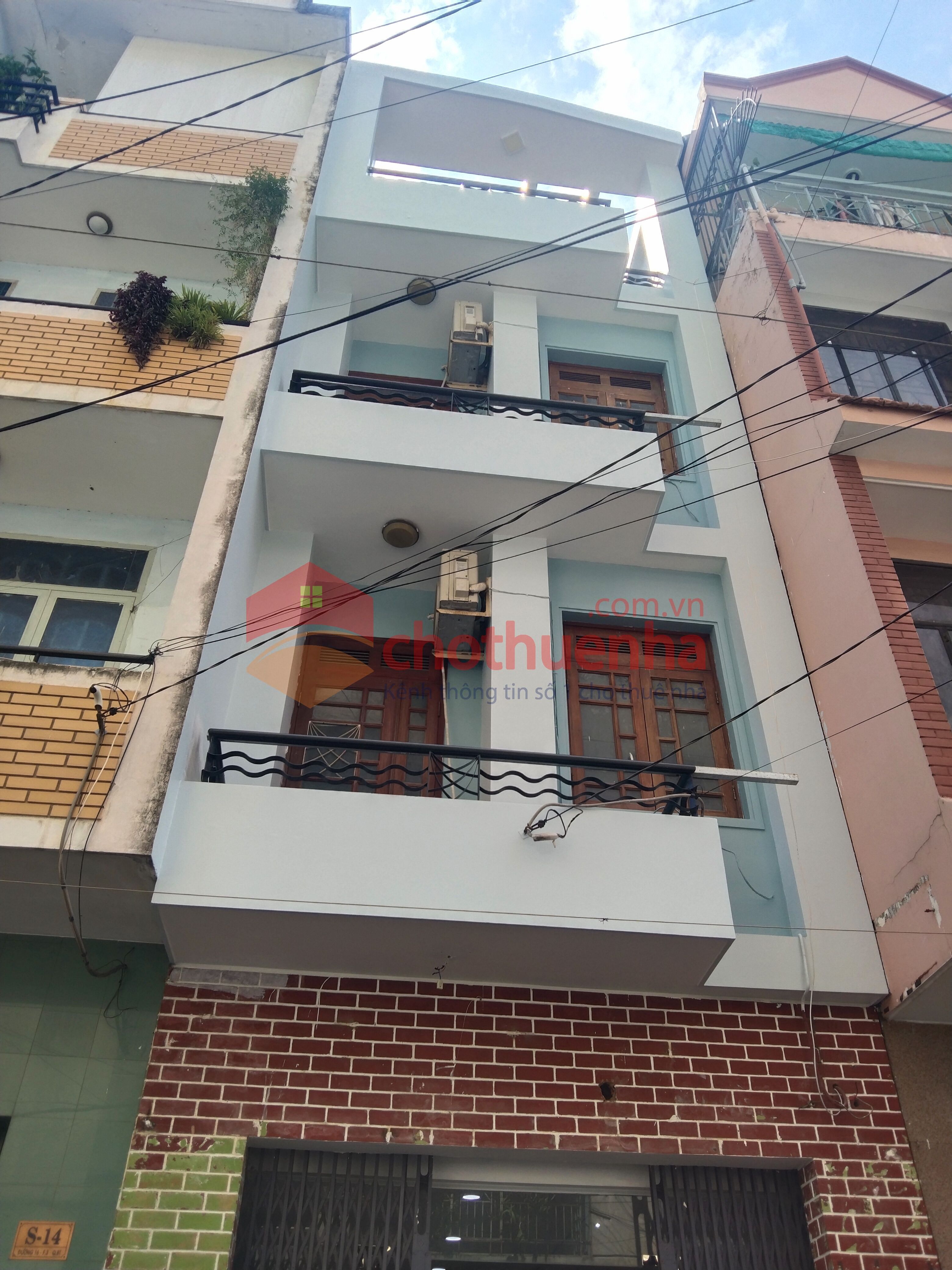 Cho thuê nhà mặt tiền Đường số 16, P3, Bình Thạnh, thích hợp làm văn phòng, nails & spa,…
