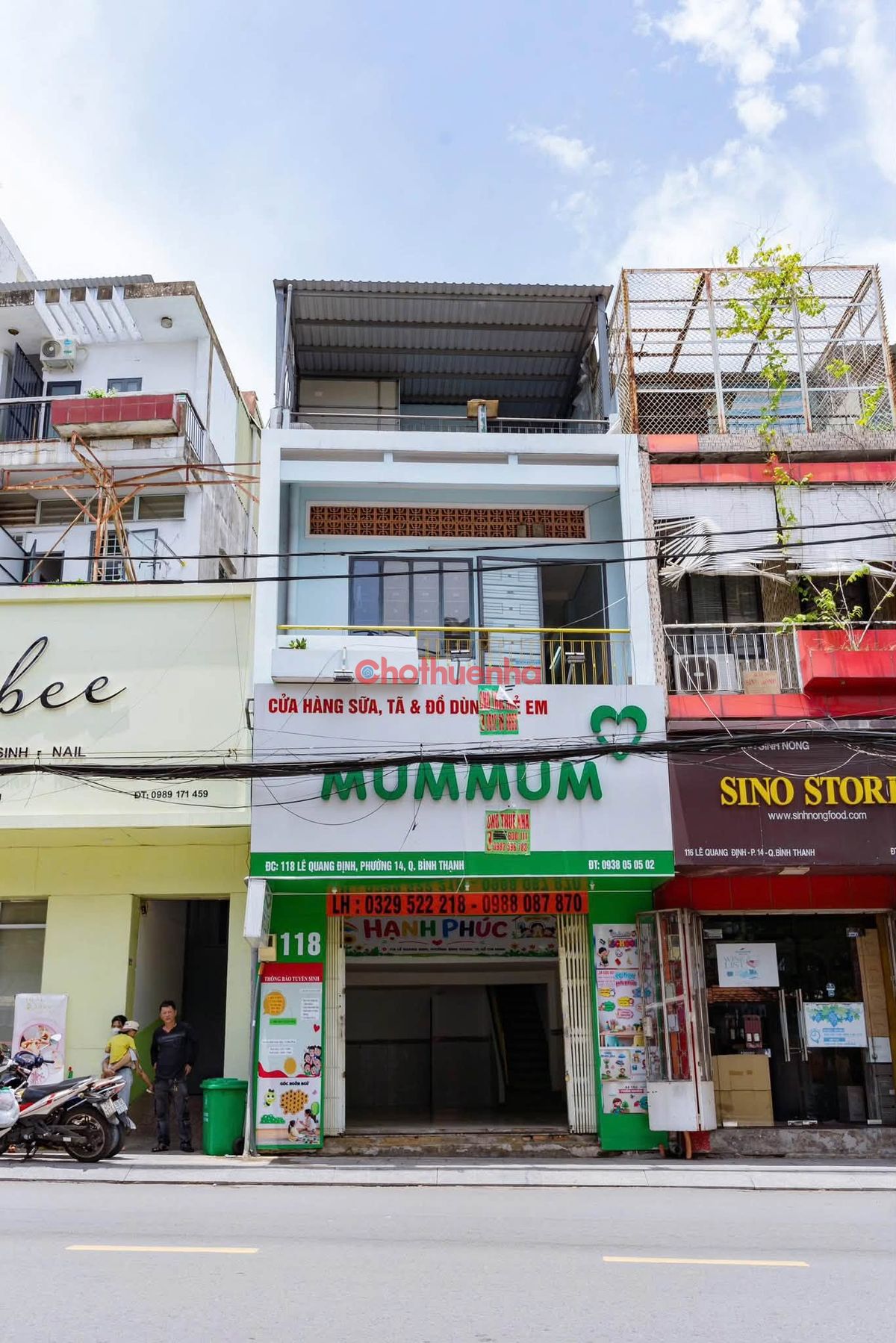 CHO THUÊ NHÀ NGUYÊN CĂN MẶT TIỀN ĐƯỜNG LÊ QUANG ĐỊNH, PHƯỜNG 14, BÌNH THẠNH