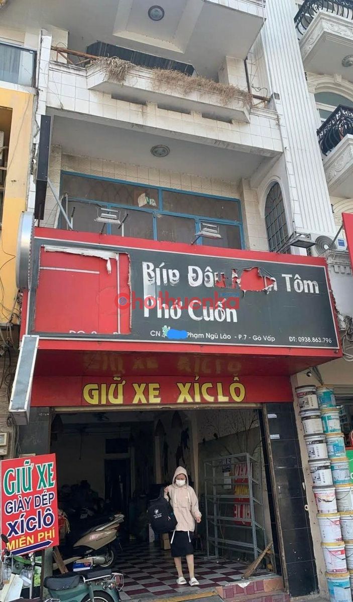 Cho thuê nhà mặt tiền  Phạm Ngũ Lão, Phường 7, Gò Vấp.