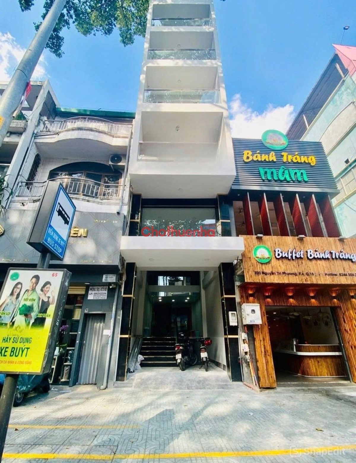 CHO THUÊ NHÀ MẶT TIỀN NGUYỄN TRI PHƯƠNG QUẬN 10 TÒA NHÀ CÓ THANG MÁY PCCC 