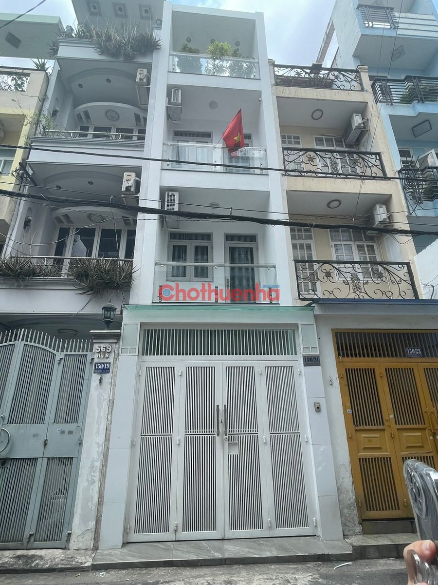 cho thuê nhà hẻm xe hơi đường đặng văn ngữ - dtsd 100m2 