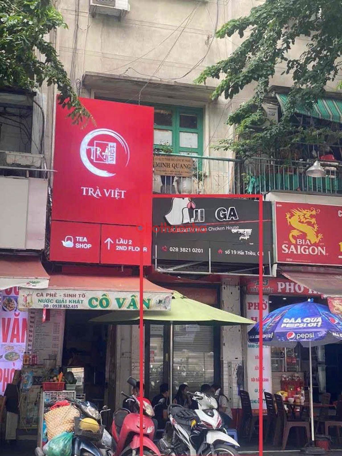 Cho thuê mặt bằng đường hải triều đối diện Bitexco - mặt bằng đẹp thích hợp kinh doanh đa ngành