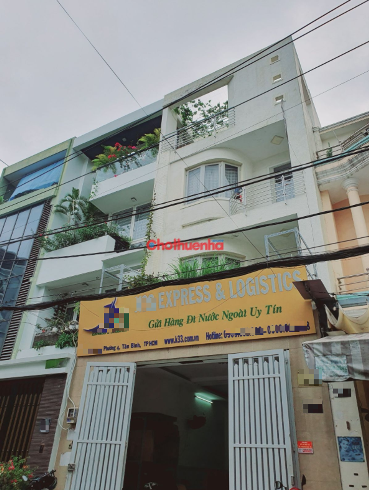 Cho thuê nhà - Sầm Sơn, P.4, Tân Bình - 5x13m, 4 Tầng - 25tr