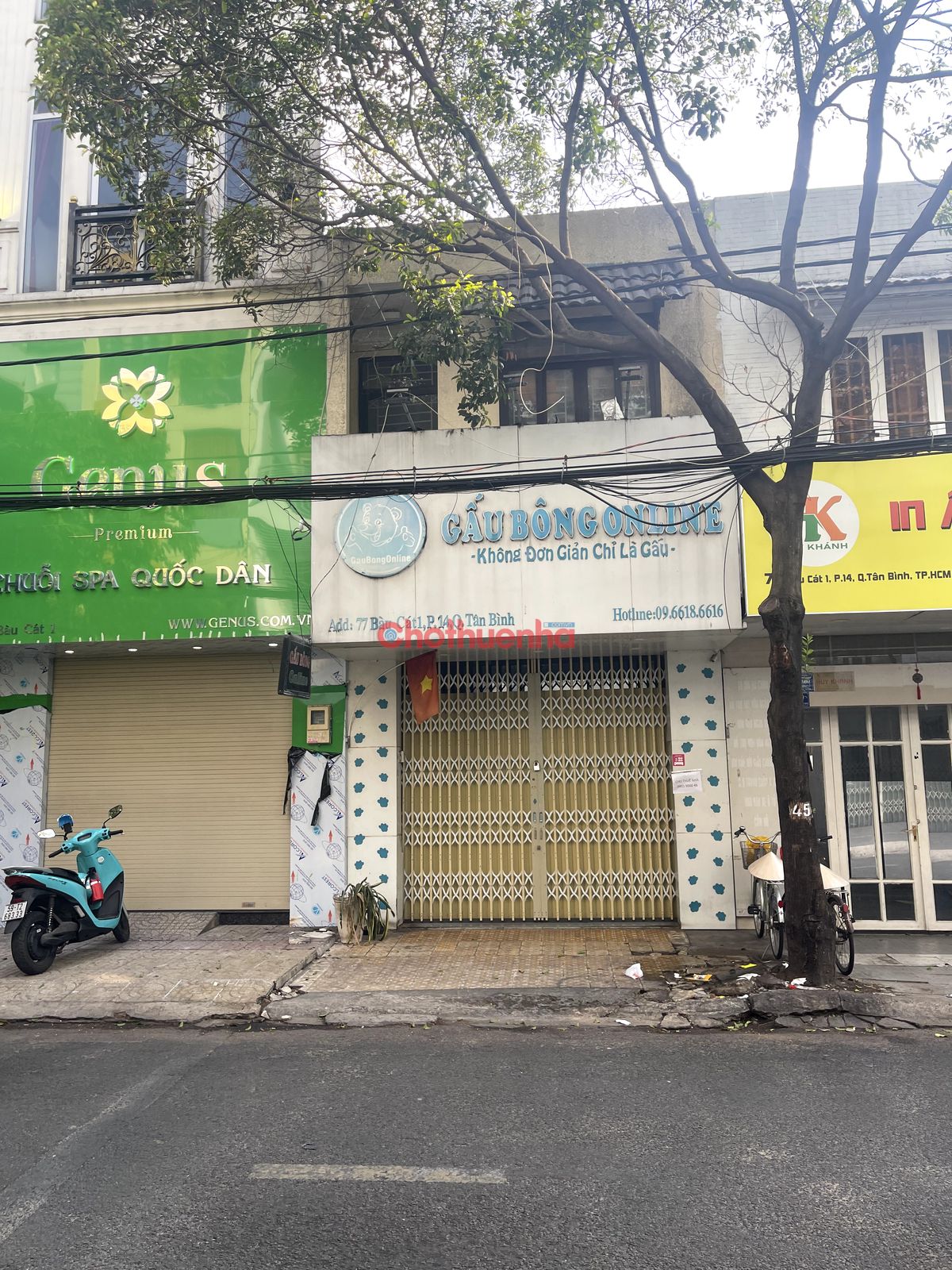 Cho Thuê Nhà Nguyên Căn Mặt Tiền Bàu Cát 1, Phường 14, Quận Tân Bình.