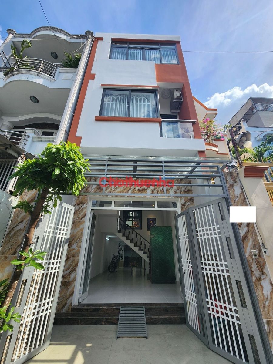 CHO THUÊ NHÀ nguyên căn đường Hoàng Hoa Thám, Phường 12, Tân Bình. Nhà mới, 1 trệt 3 lầu