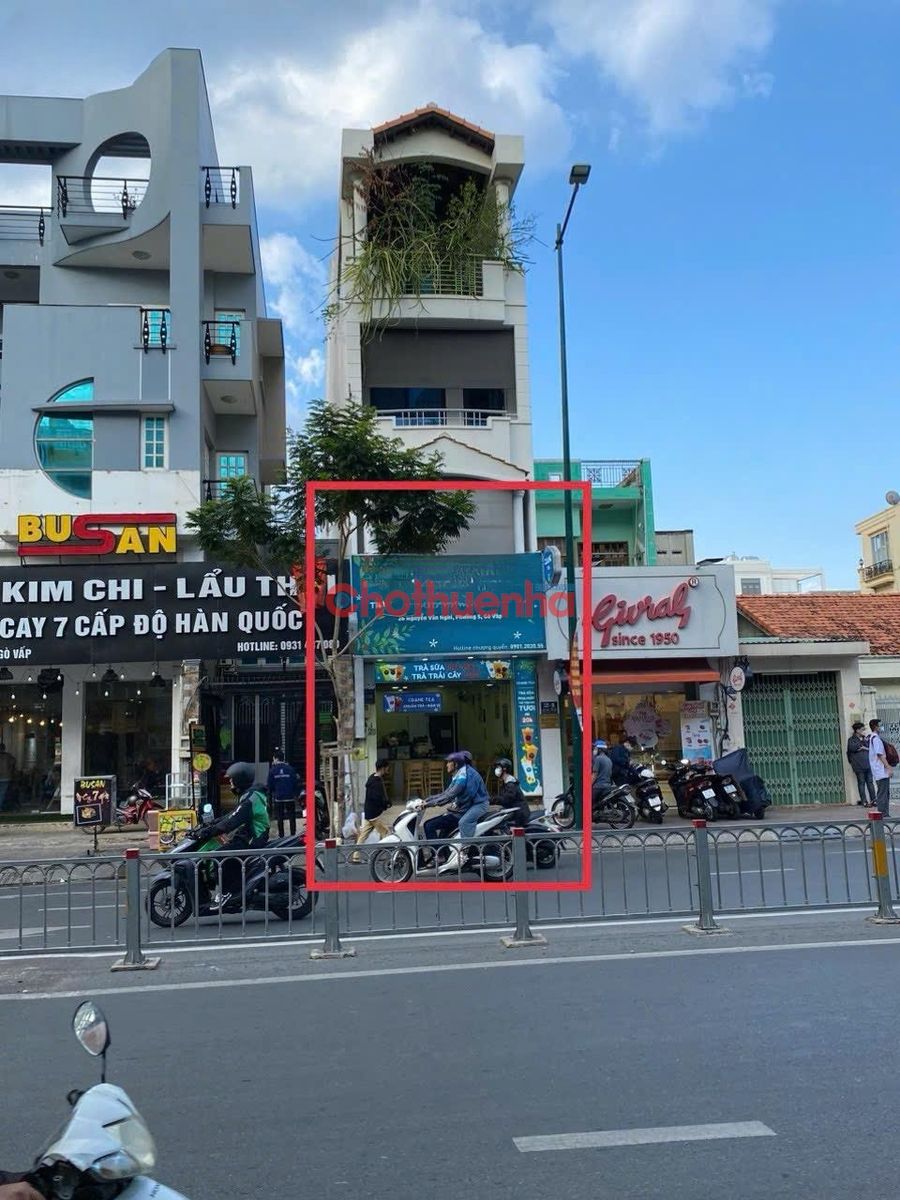 CHO THUÊ MẶT BẰNG ĐƯỜNG NGUYỄN VĂN NGHI, GÒ VẤP, 4X20M