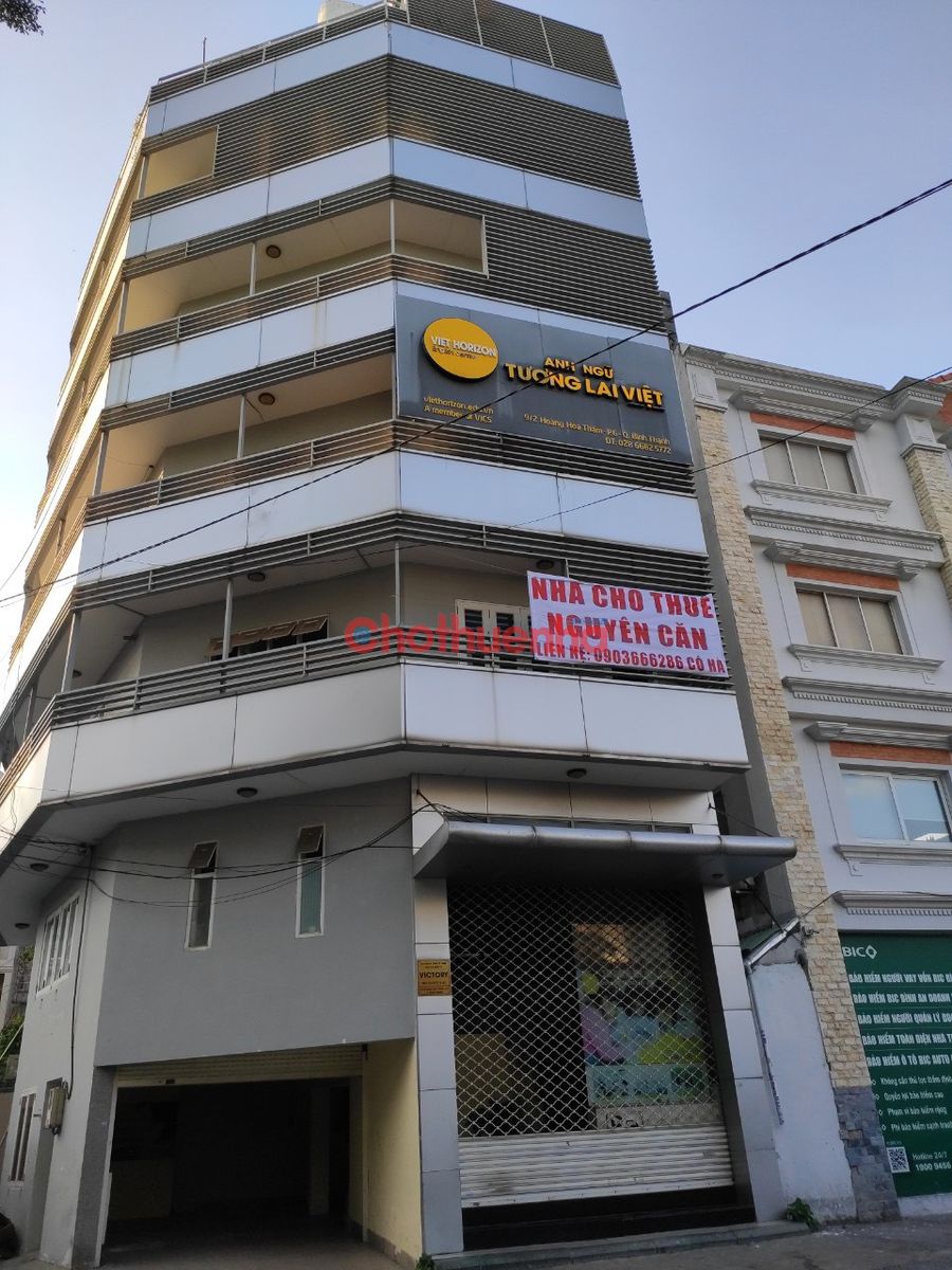 CHO THUÊ TOÀ NHÀ GÓC 2 MẶT TIỀN HOÀNG HOA THÁM – CÓ THANG MÁY, PCCC ĐẦY ĐỦ
