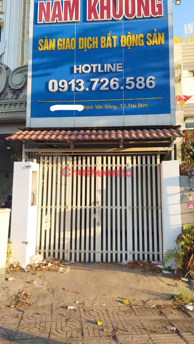 Cho thuê nhà mặt tiền đường phạm văn đồng - hiệp bình chánh - thủ đức