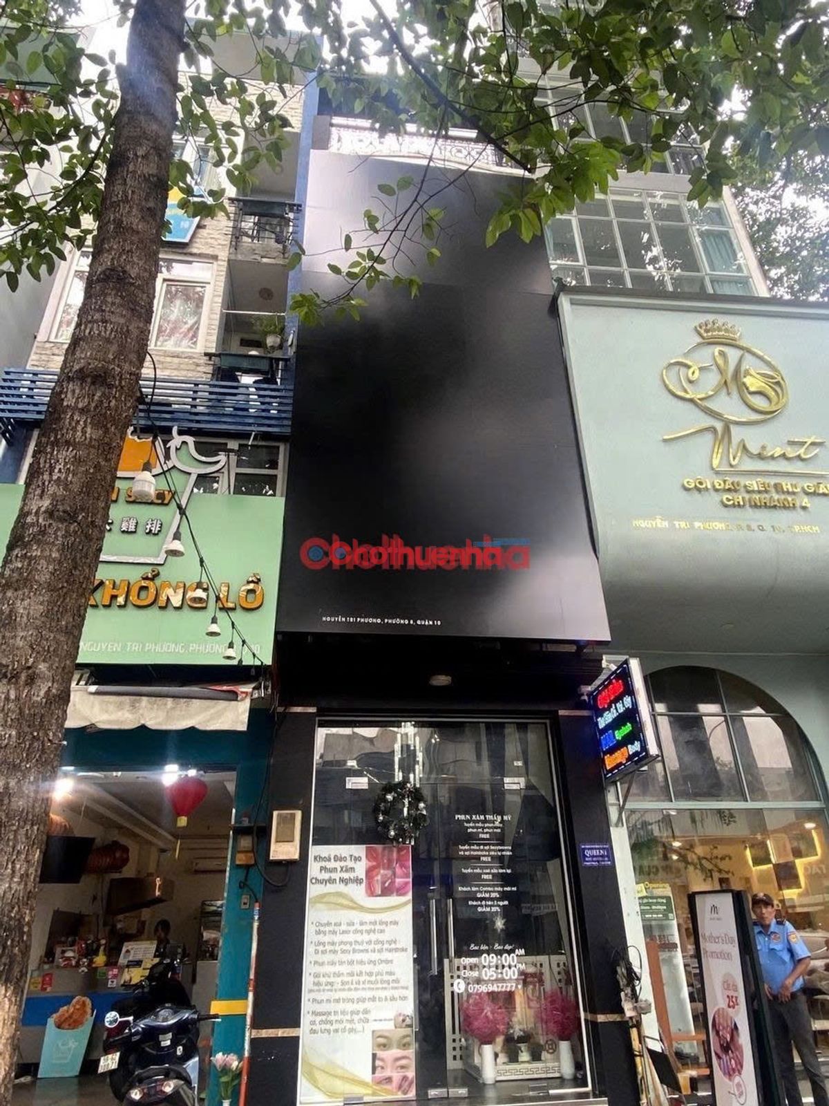 Cho thuê nhà mặt tiền đường Nguyễn Tri Phương Quận 10. Giá chỉ 3x