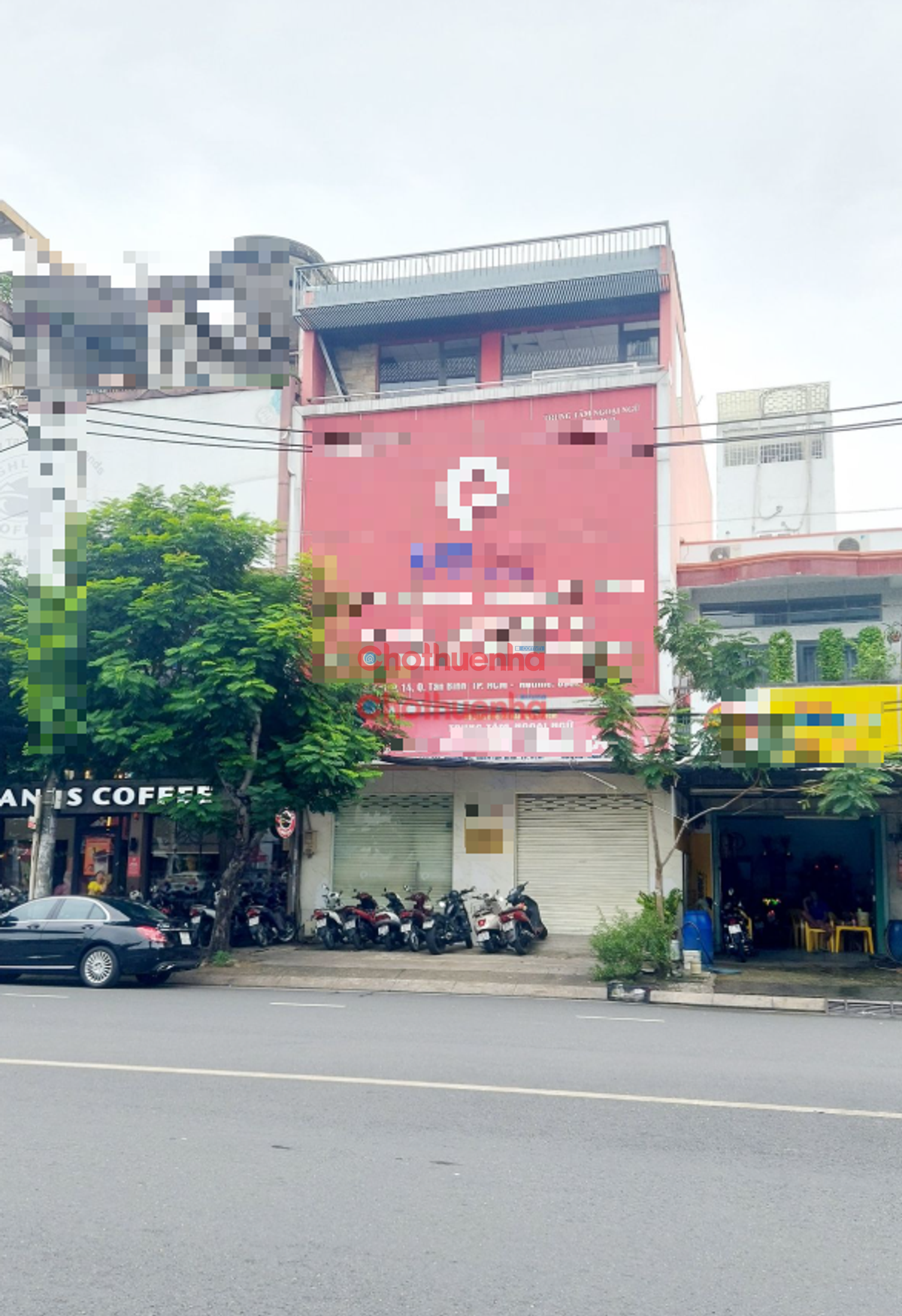 Cho thuê nhà mặt tiền ngang 8 khu bàu cát quận tân bình