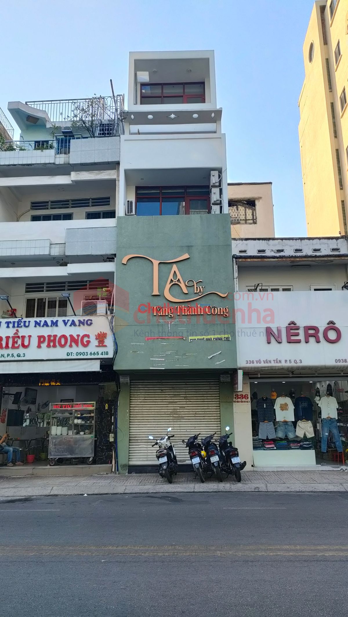 Cho thuê nhà mặt tiền Võ Văn Tần, Quận 3 - Tuyến đường 2 chiều, đỗ ô tô kinh doanh sầm uất