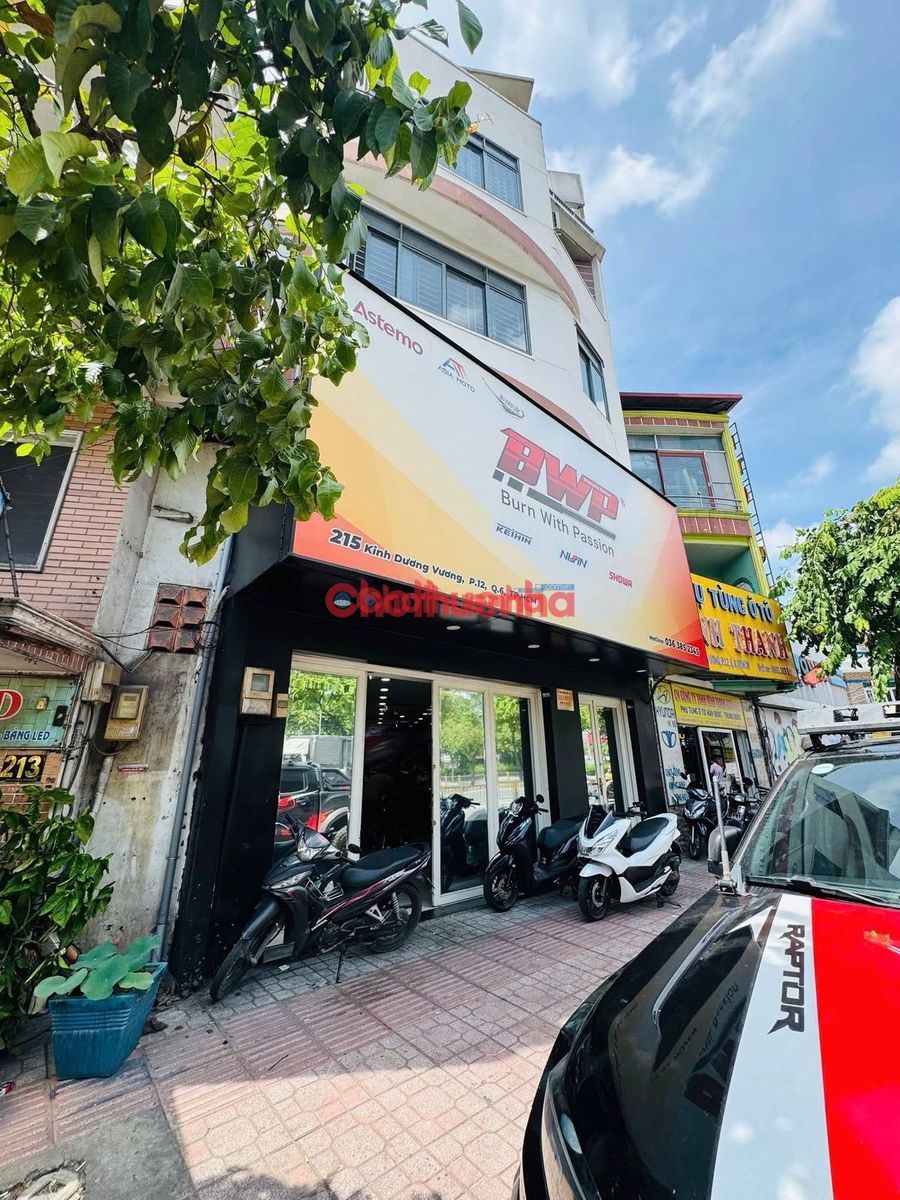 Cho thuê nhà mặt tiền Kinh Dương Vương P12 Quận 6 