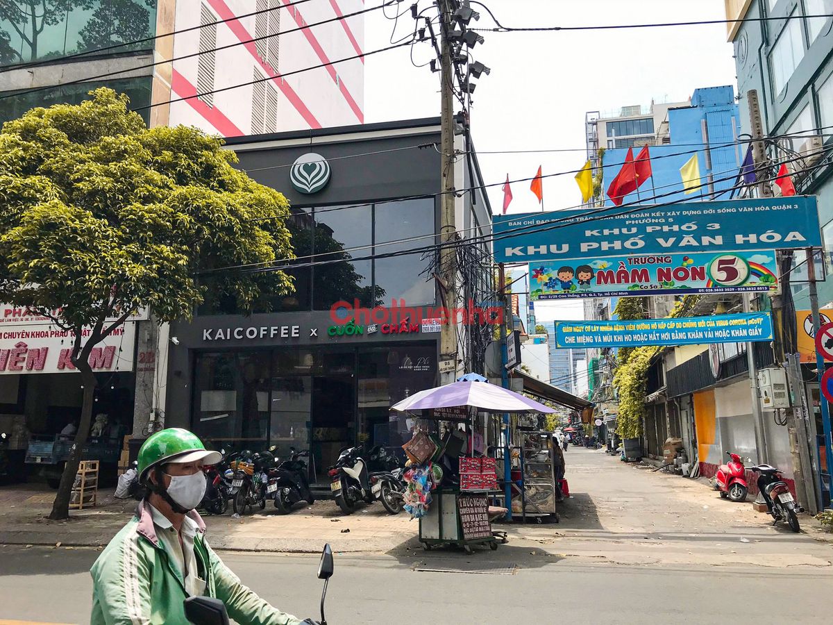 Cho thuê nhà góc 2 mặt tiền đường Cao Thắng P5 Quận 3 - DT 7x15 - Trệt Lầu - Giá 175 triệu/tháng
