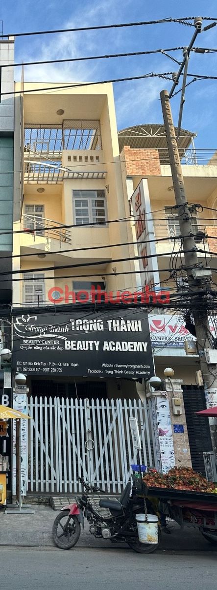 Cho thuê nhà mặt bằng siêu rộng 4x25 Bùi Đình Túy, Phường 24, Bình Thạnh.