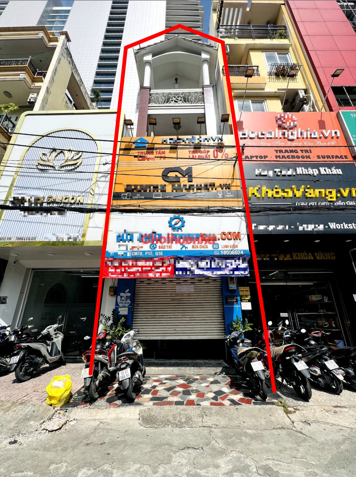 CHO THUÊ NHÀ HẺM xe tải kế toà nhà Viettel.Gía thuê chỉ 45 triệu.