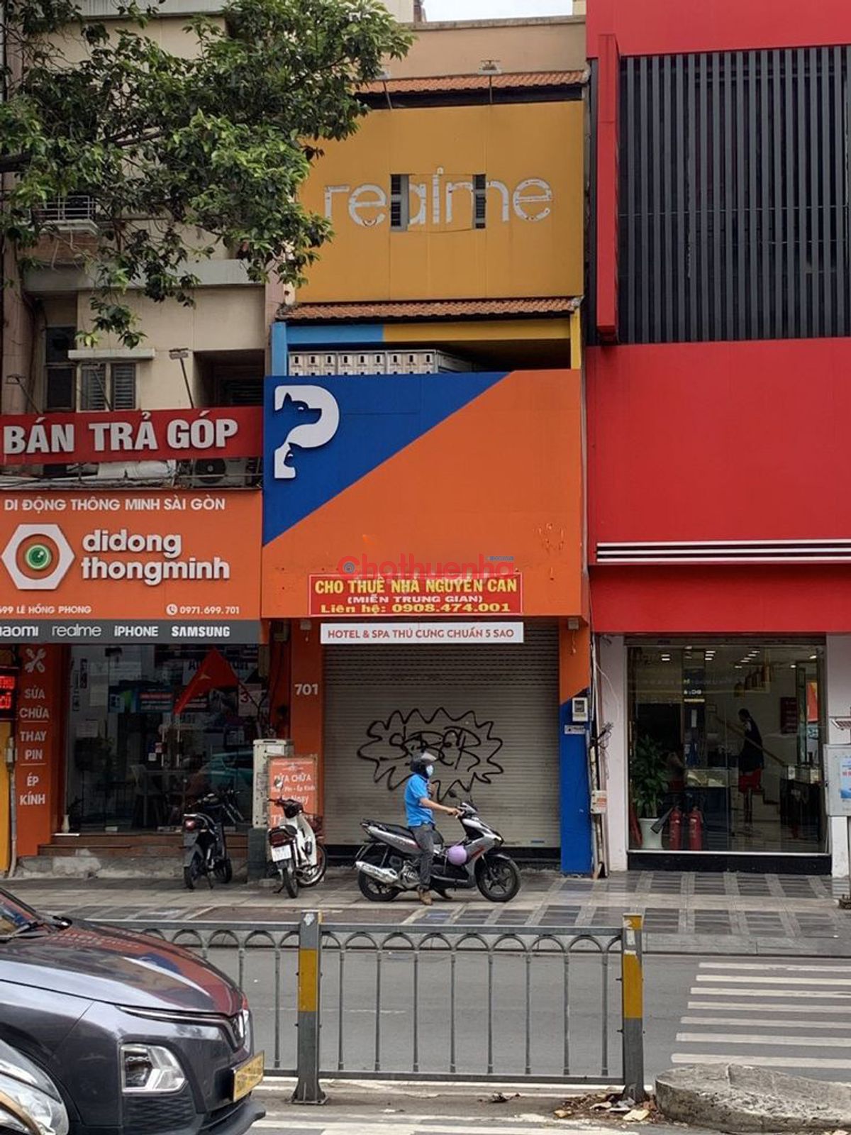 CHO THUÊ NHÀ  MẶT TIỀN ĐƯỜNG LÊ HỒNG PHONG, QUẬN 10 , 3.5x13m, KD tự do