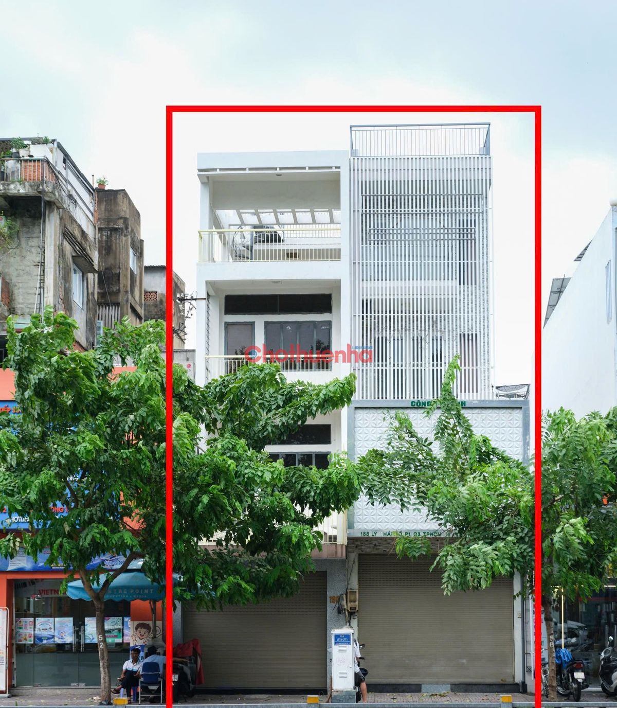 Cho thuê nhà đường Lý Thái Tổ , phường 1 , quận 3 