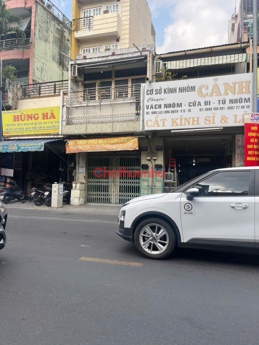 Cho thuê mặt bằng Lạc Long Quân, Phường 8, Quận Tân Bình. (2 căn đôi).