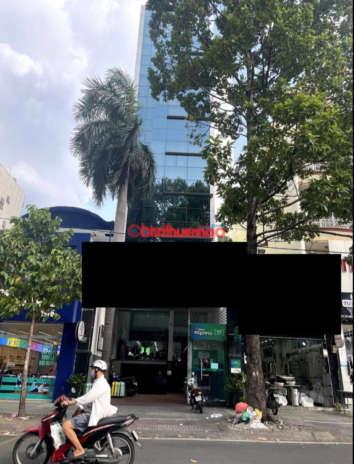 Tòa nhà văn phòng 10 tầng + sân thượng đường Tô Hiến Thành, Phường 14, Quận 10. Văn phòng mới - trống suốt, đầy đủ chức năng