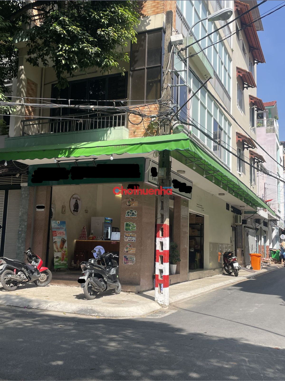 Cho thuê MB góc 2 mặt tiền KHU Bàu Cát , P12, Tân Bình, 5.2x13m, 70m2