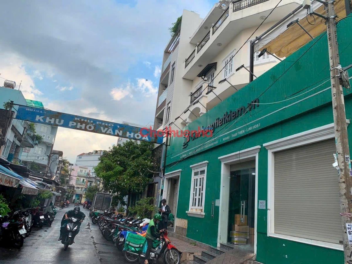 CHO THUÊ NHÀ GÓC 2 MẶT TIỀN, BÌNH THỚI, PHƯỜNG 10,  QUẬN 11 -  NGANG 7.5M DÀI 14M 