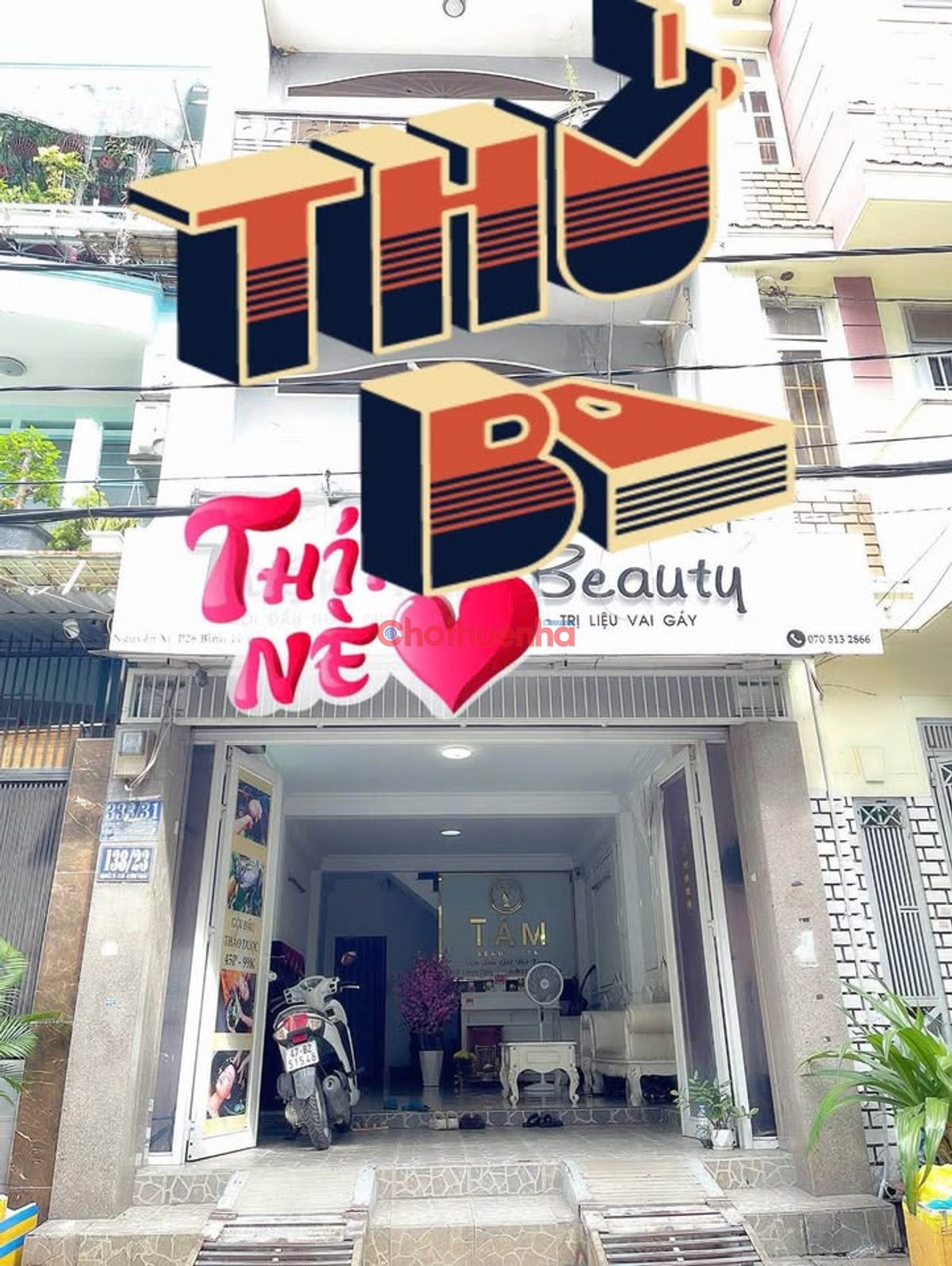 CHO THUÊ NHÀ NGUYÊN CĂN Nguyễn Xí, Phường 26, Bình Thạnh (Sang spa) 