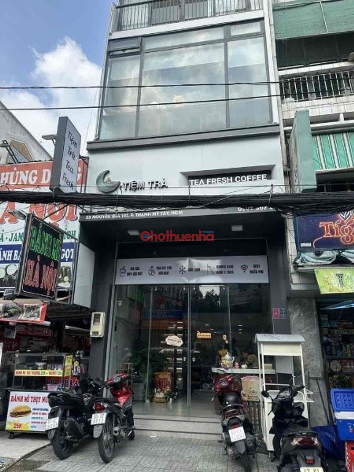 Cho thuê mặt bằng đường Nguyễn Gia Trí 4x20m trệt 2 lầu