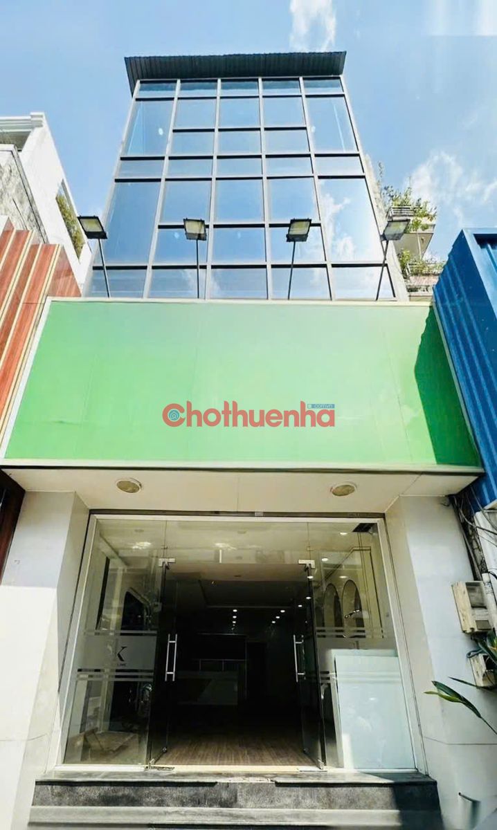 CHO THUÊ TÒA NHÀ ỐP KÍNH MẶT TIỀN ĐƯỜNG ĐIỆN BIÊN PHỦ, QUẬN 3. 5 TẦNG SUỐT. THANG MÁY 